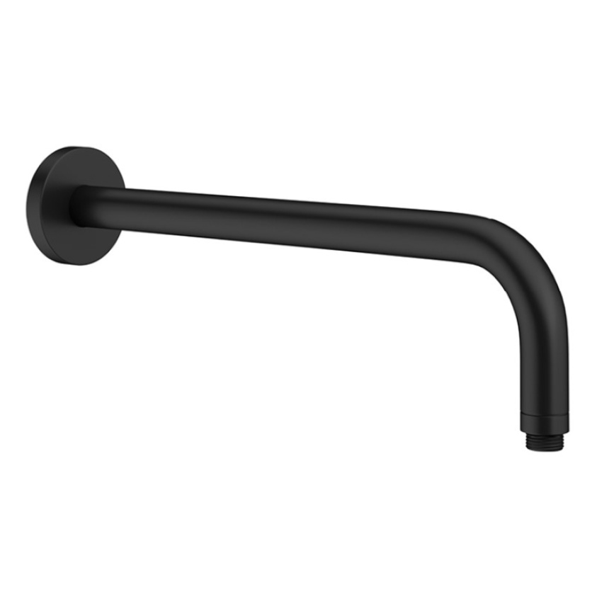 Product Cut out image of the Crosswater MPRO Matt Black Wall Mounted Shower Arm